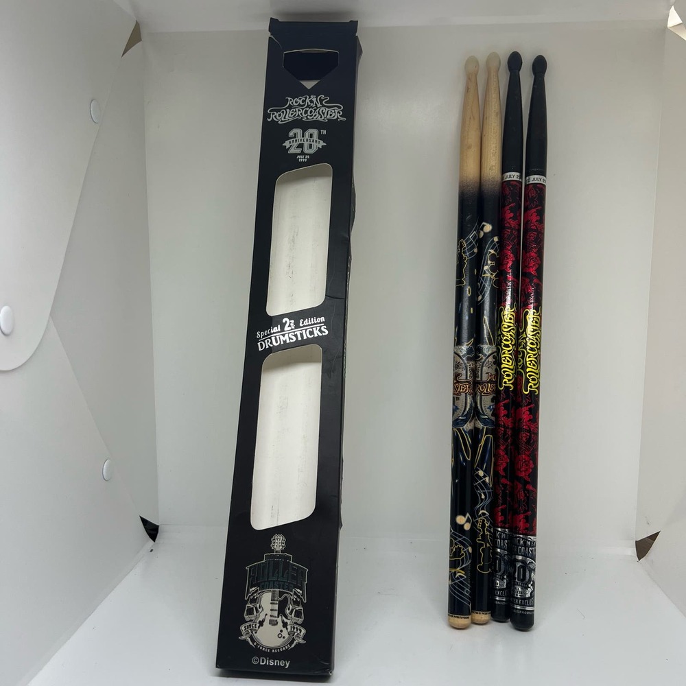 Vintage Disney 20th Anniversary Rock n rollercoaster drumsticks